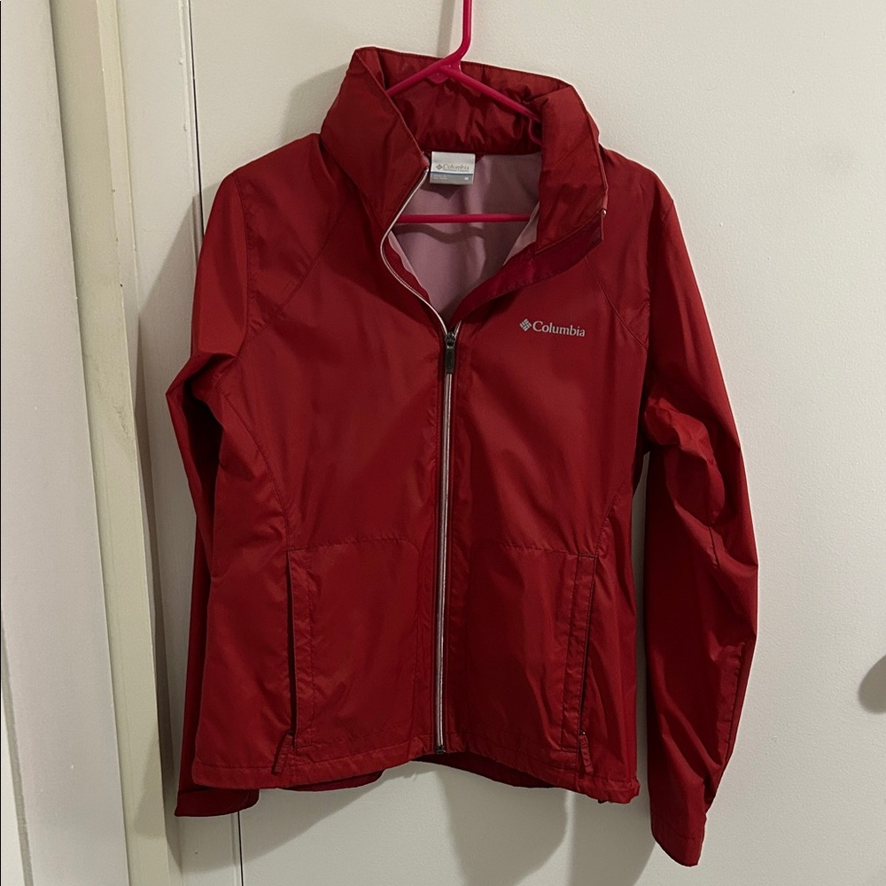 Columbia Crimson Packable Rain Jacket with Hood